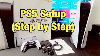 PS5 How to Setup step by step for beginners [upl. by Euton270]