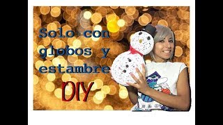 DIY Como hacer un muñeco de nieve con estambre LUCELI [upl. by Larrie]