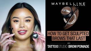 TATTOO STUDIO BROW POMADE ANNA  Maybelline New York [upl. by Lana]