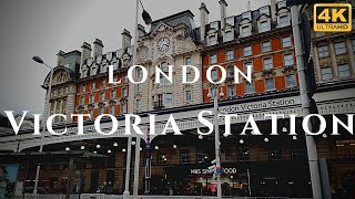 London Victoria Station Walk Through England 4K [upl. by Akkim858]