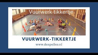 Vuurwerktikkertje in de gymles  De Spelles  wwwdespellesnl [upl. by Alanah]