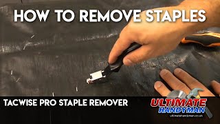 How to remove staples  Tacwise pro staple remover [upl. by Nomead85]