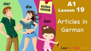 A1  Lesson 19  Articles in German  Bestimmte Artikel im Nominativ  Learn German [upl. by Reames]