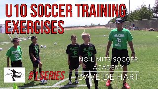 Soccer Concept Training Passing and Movement Exercises  U10 Players [upl. by Keeton]