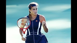 Monica Puig vs Caroline Garcia  2018 Connecticut Open Quarterfinals  WTA Highlights [upl. by Dorinda]