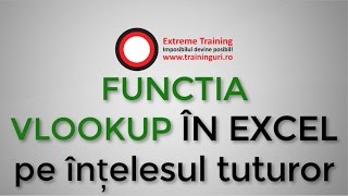 Functia VLOOKUP in excel pe intelesul tuturor [upl. by Rosanne]