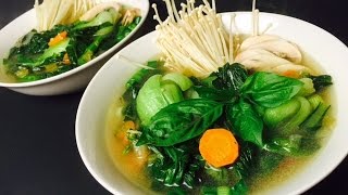 HOW TO MAKE CHINESE VEGETABLE SOUP [upl. by Enyrat]