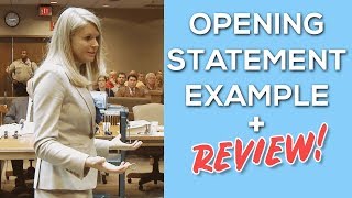 Opening Statement Example  Review Tips INCLUDED [upl. by Leksehc108]