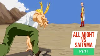 Fan Animation All Might vs Saitama  Part 1 The Setup [upl. by Esilana]