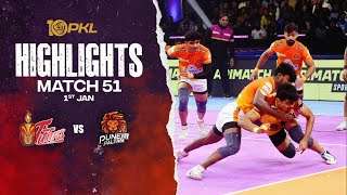 Match Highlights Telugu Titans vs Puneri Paltan  January 1  PKL Season 10 [upl. by Nalod]