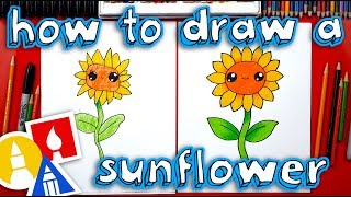 How To Draw A Sunflower [upl. by Domela]