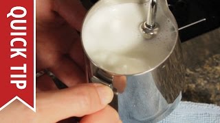 How to AutoFroth Milk for Lattes [upl. by Enomys]