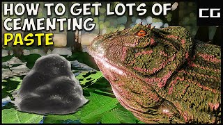 Ark Survival Evolved  How to Get a Lot of Cementing Paste Easy [upl. by Ahsinirt]