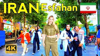 IRAN Esfahan 🇮🇷 walking street tour in Isfahan  4K HDR 60fps  walking tour [upl. by Ansela446]