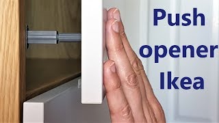 Push open door Ikea  installation [upl. by Holub]