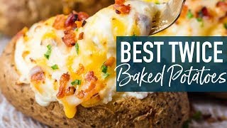 BEST Twice Baked Potatoes Recipe [upl. by Alleuol]