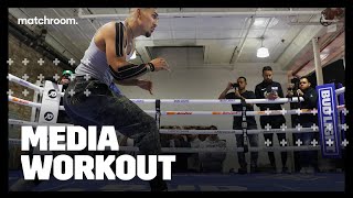 Training Day Lopez vs Kambosos Jr plus undercard media workout [upl. by Waylon104]