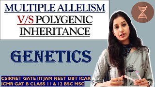 Difference between Multiple Allelism amp Polygenic Inheritance Genetics I CSIRNET IITJAM NEET GATE [upl. by Nnateragram]