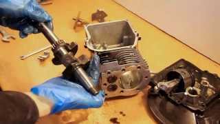 Engine Rebuild Briggs and Stratton Mower Rebuild with Narration  Part 1 [upl. by Hutson153]