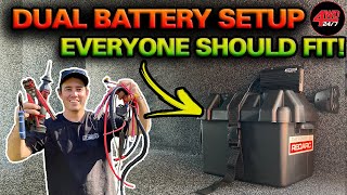 SIMPLE AFFORDABLE Dual battery setup that works EASY DIY 12V tips you’ve NEVER seen before [upl. by Akeenat665]