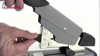 Swingline Deluxe Heavy Duty Stapler Demo [upl. by Ernestus833]