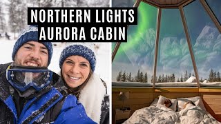 Saariselka Finlands Northern Lights Village  Seeing the Northern Lights in Aurora Cabin [upl. by Gustav775]