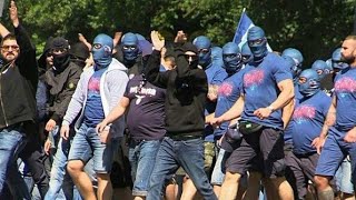 Lazio amp Wisla corteo in Rome 2015 [upl. by Festa]