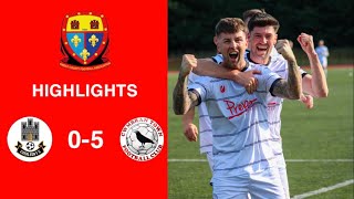 Caerleon 05 Cwmbrân Town  Gwent FA Senior cup  Quarter final highlights [upl. by Zobkiw]