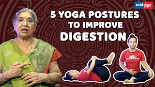 5 Yoga Postures To Improve Digestion  Stay Fit With Midday [upl. by Ardnu]