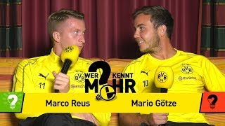 Marco Reus vs Mario Götze  Who knows more  The BVBDuel [upl. by Sukul]