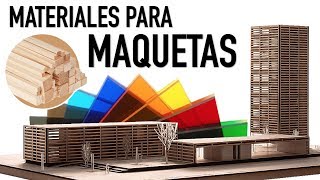 Materiales para hacer  MAQUETAS DE ARQUITECTURA   ARTOSKETCH [upl. by Einhapets607]