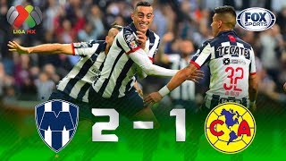 Monterrey  América 21  GOLES  Final Ida  Liga MX [upl. by Clauddetta411]