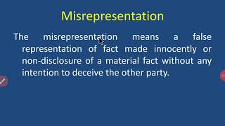 Misrepresentation [upl. by Zita]