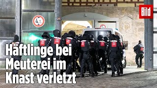 Gefängnismeuterei Polizei stürmt Knast in Thüringen  JVA Untermaßfeld [upl. by Jermyn]